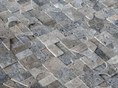 Tile Mutina Puzzle Old n4 3D model