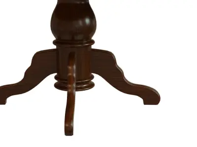 Wood table 4000 3D model