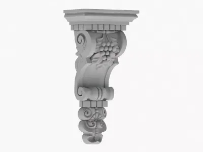 Scroll Corbel 23 3D model