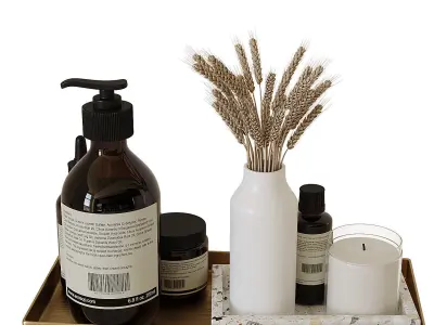 Decorative bathroom set 9 3D model