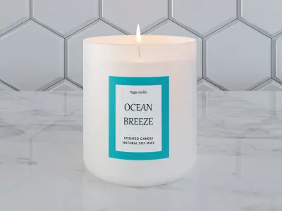 Candle  Ocean Breeze 3D model