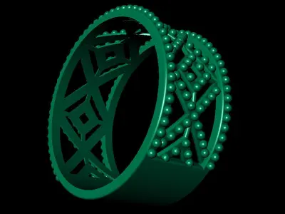 Women Ring 38 simple light weight women ring band 3D print model