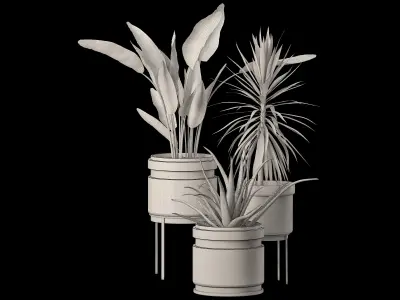 plant set-001 3D model