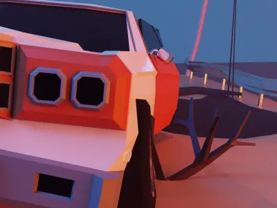 Cartoon Fallout 3D model