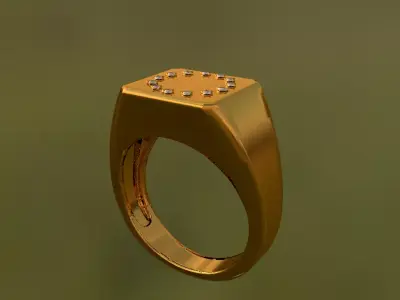 3d Ring Jewellery Model 3D print model