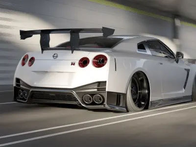 3D Hybrid Tunnel  Without the car 3D model