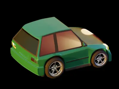 Honda Civic EG  mini car 3D model 3D model
