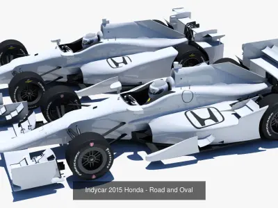 Indycar 2015 Honda and Chevrolet - Road and Oval 3D Model Pack