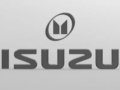 isuzu logo 3D model
