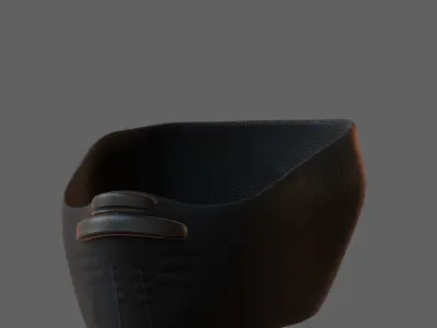 Gas mask helmet 3d model scifi Low-poly  Low-poly 3D model 84