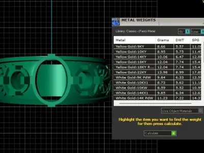 Luxury Hip Hop Ring For men 3d Printable Model  3D print model
