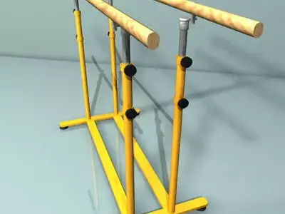 parallel bars 01 3D model