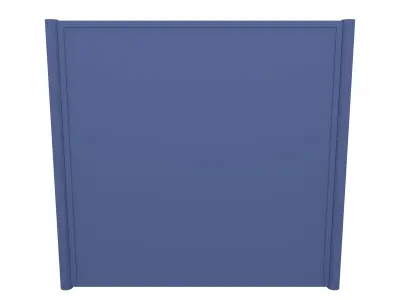 Low Poly Modular Fence 17 Low-poly 3D model