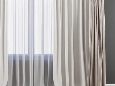 Set 54 Curtains 3D model