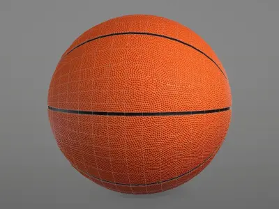 Basketball Outdoor Spalding Street Low-poly 3D model