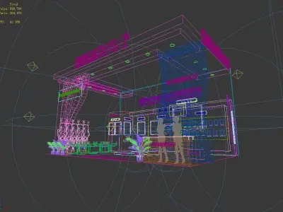 Booth - Area - 6X9-3DMAX2012-04 3D model