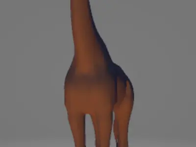 Realistic 3D Giraffe Model Low-poly 3D model