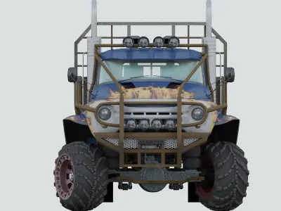 ZIL-Marshland monster truck 3D model