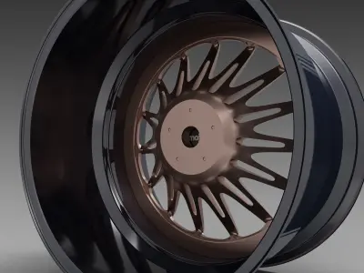 Wheel Rotiform NEK 3D model 3D model