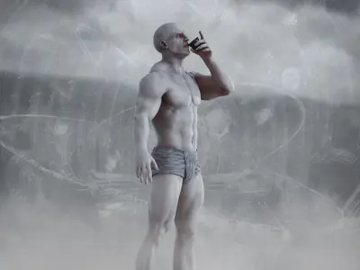 Engineer from Prometheus Low-poly 3D model