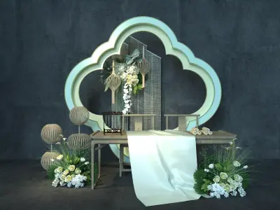 Wedding decoration 3D model
