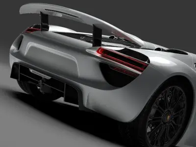 Porsche 918 Spyder 2015 3D model
