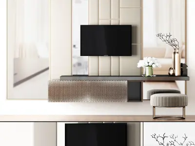 Wall TV 3d models collection