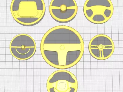 Steering wheel mixed pack 3D print model