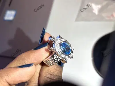 Mens Lucky Turtle Diamond Ring 3D Cad Model 3D print model