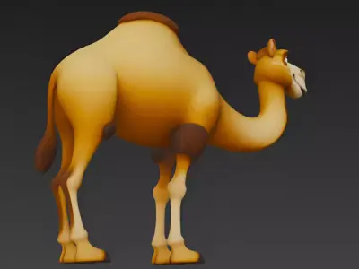 Pixar-Style 3D Camel Model 3D model