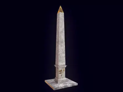 Obelisque du Louxor Low-poly 3D model