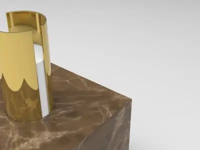 Huhu Candle Holder Low-poly 3D model