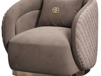 Velar Armchair By Elve Luxury 3D model
