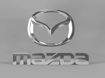 mazda logo 3D model V1