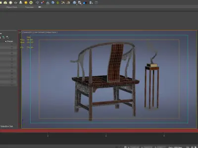 cabinet cabinet wardrobe sofa bed table bookshelve 3D model