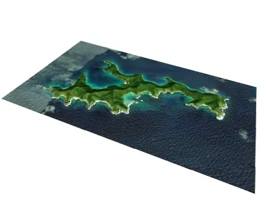 Island in the Virgin Islands Free 3D model