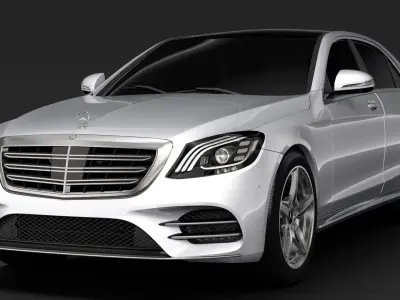 Mercedes Benz S 560 Lang 4MATIC AMG Line V222 2018 3D model