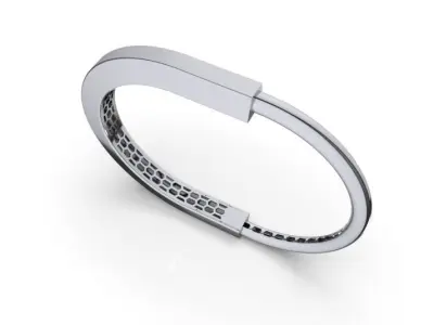 TIFFANY LOCK BANGLE 3D MODEL STL PRINTING 3D print model