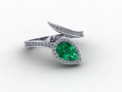 Diamond Ring 3D print model 3D print model