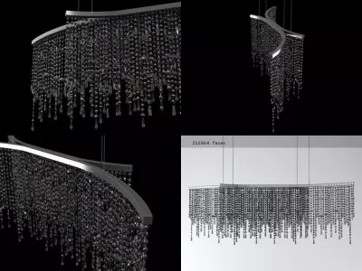 Why four different chandeliers 3D model