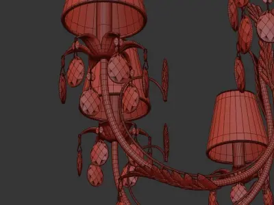 Chandelier Meranola E 1 1 8 AG 3D model