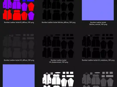 Leather Jacket 3D model