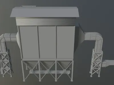 Industrial building 2023-0007 3D model