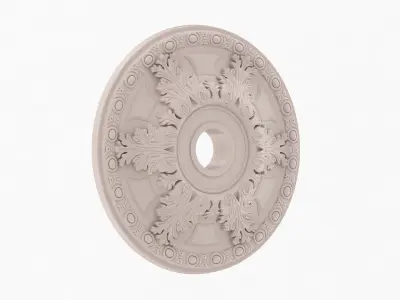 Classic Ceiling Medallion 14 3D model