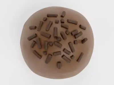 Chocolate Candy V11 - Milk Chocolate Dome with Sprinkles 3D model