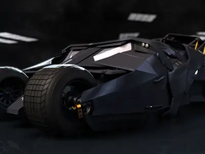 Dark Knight Batmobile 3D model