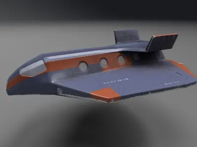 Universal ship-Pak 1 Low-poly 3D model