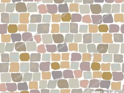 building colorful tile pattern Low-poly 3D model