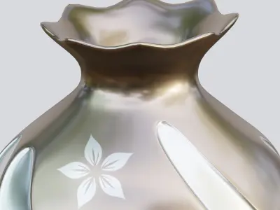 Vase39 vase with swirls 3D model