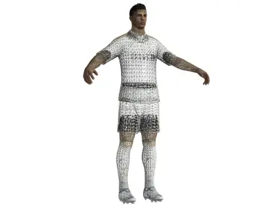 Football Player 01 Low-poly 3D model